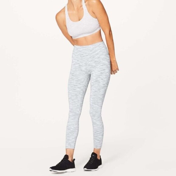 Lululemon Wunder Under Hi-Rise Tight Wee Are From Space Ice Grey Alpine size 2 - Picture 1 of 9